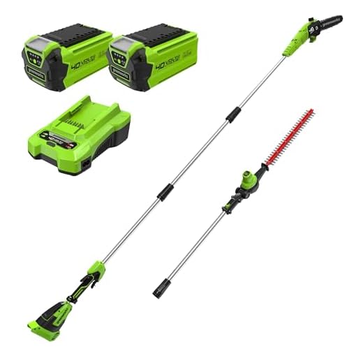 Greenworks 40V 2-in-1 Pole Saw Hedge Trimmer