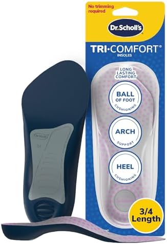 Dr. Scholl's Tri-Comfort Insoles, Women (Size 6-11), 1 Pair, 3/4 Length