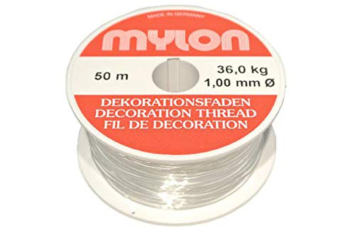 Schreiber Deko Dekofaden Nylonfaden transparent 1,0mm 50 Meter Tragkraft 36 kg Schreiber Deko Dekofaden Nylonfaden transparent 1,0mm 50 Meter Tragkraft 36 kg