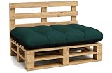 Amazinggirl Cojines para palets Exterior Cojín de Asiento 120x80 cm - Cojin por Palet o Almohada jardín por Banco terraza balcón y Patio Almohadas para Asiento en Jardin Verde