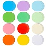 360 Pcs 3.9 Inch Round Cutouts Paper Circles Assorted Color Paper Round Cut-Out Accents Construction Paper Circles Shape Die Cuts for Kids DIY Craft Back to School Classroom Bulletin Board Decor