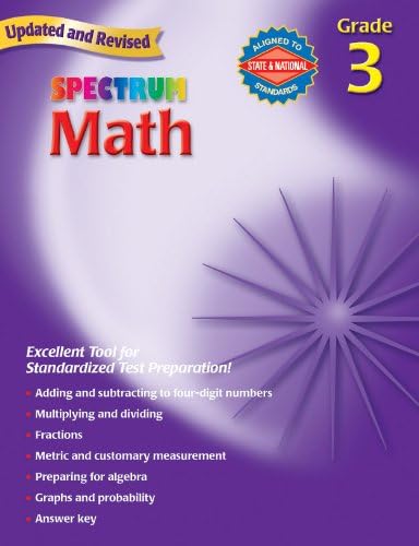 Spectrum Math, Grade 3 Paperback – January 1, 2007