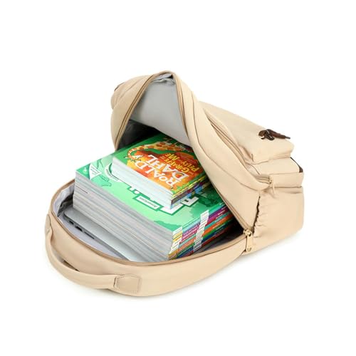 Sac à dos grande capacité étudiants chocolat cartable universitaire