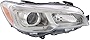 Evan Fischer Headlight Assembly Compatible with 2015-2019 Subaru WRX WRX STI Halogen Sedan/Wagon CAPA Passenger Side