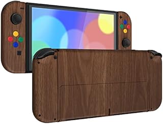 eXtremeRate Glacier Blue Custom Full Set Shell for Nintendo Switch OLED, DIY Replacement Console Back Plate, NS Joycon Handheld Controller Housing with Colorful Buttons for Nintendo Switch OLED