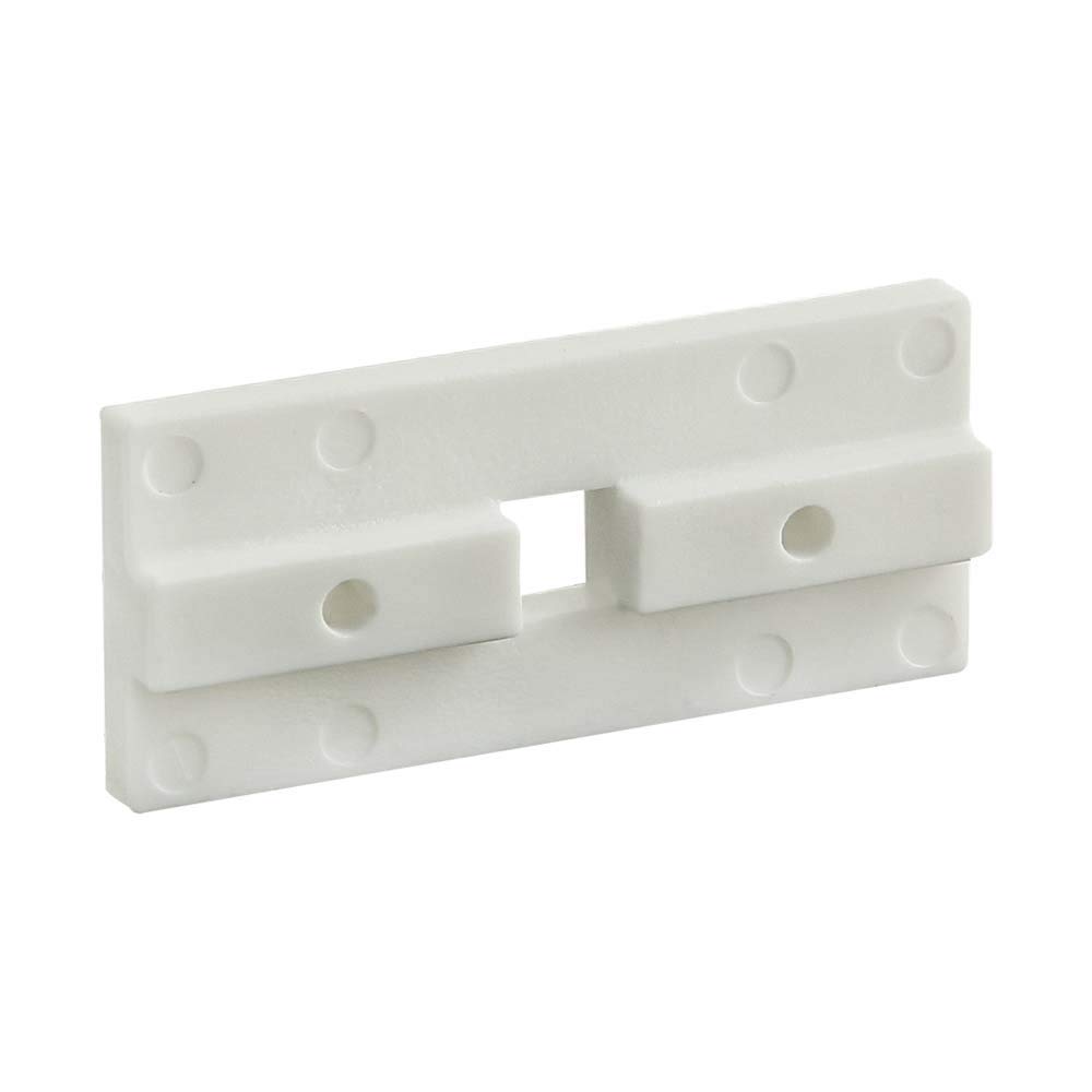 6490, 10 Series, White Single Keyed Standard Linear Bearing Pad (2 Pack)