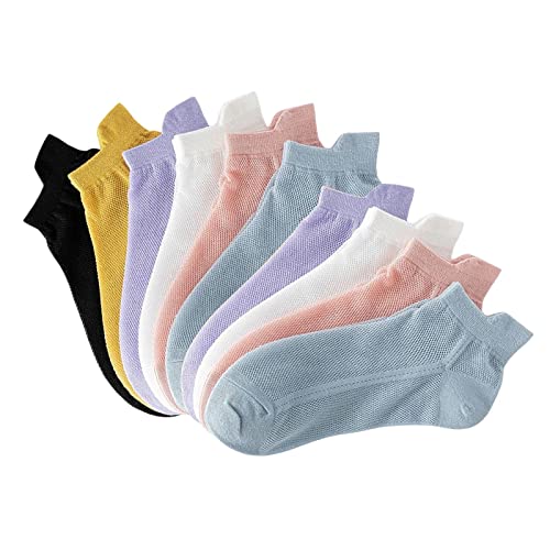 Yiju Short Socks Comfortable Casual Socks Low Cut Ankle Socks Breathable Liner Short Crew Socks For Running Walking, Woman #TOP5