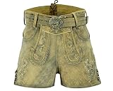 Zu Oktoberfest oder Kirchweih muss es für das weibliche Geschlecht nicht immer ein Dirndl sein, diese Leder Short ist eine tolle Alternative!