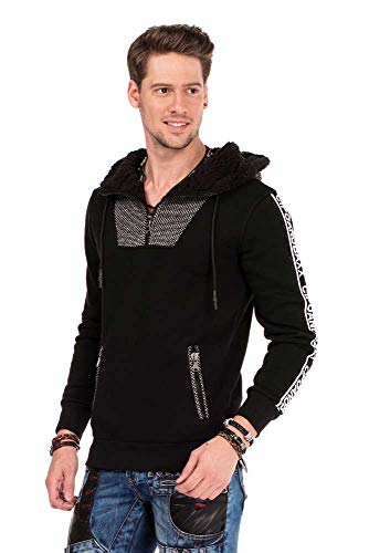 Cipo & Baxx Pull à capuche pour homme - Noir - Small Cover