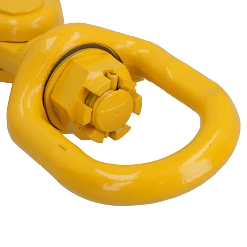 Crochet de levage pivotant en acier forgé de 5,30 tonnes pour chaîne robuste 13 mm
