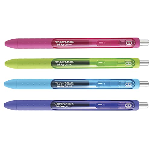 Paper Mate 1956277 Inkjoy Gel Pens, Medium Point, Assorted Colors, 4 Count #TOP6