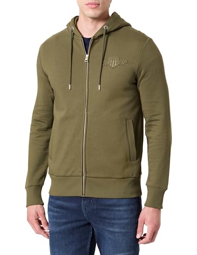 GANT REG Tonal Shield Full Zip Hoodie – Ansicht 1