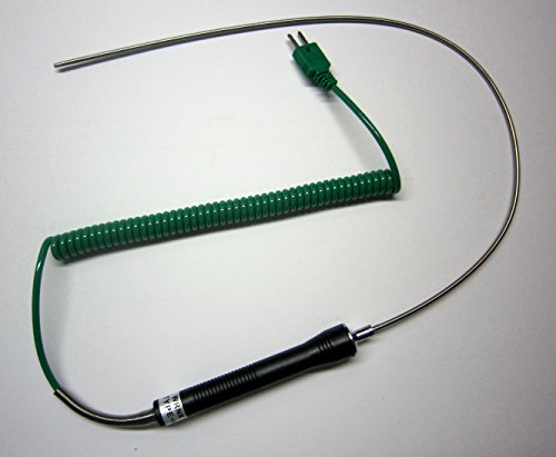 Stainless Steel K-Type Thermocouple Tc-5 Insertion Probe Sensor Extra Long 19" Or 50 Cm #TOP19