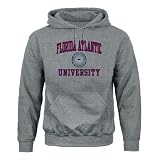Barnesmith Florida Atlantic University FAU Owls Hooded Sweatshirt, Heritage, Charcoal Grey, Small