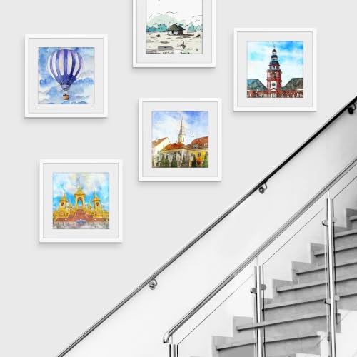 Image of Picrit 16x16 White Picture Frame, Poster Frame for Wall, 3 Pack