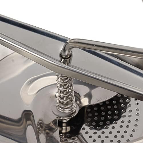 Miniatura 9 de Molino manual de alimentos, molino ergonómico de acero inoxidable, mango de fresado de acero inoxidable, molino de alimentos giratorio para salsa de