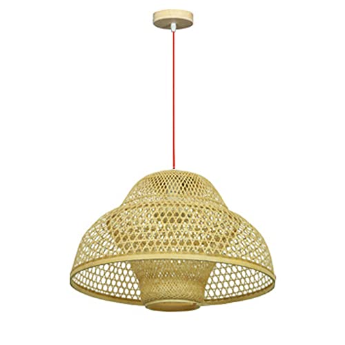Lustre lanterne en bambou style asiatique pour restaurant et hôtel