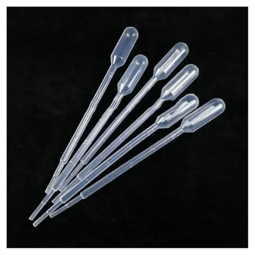 Pipettes compte-gouttes plastique 10 ml transparentes fournitures laboratoire lot de 100