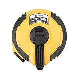 B BOSI 100FT/30M Fiberglass Tape Measure, Self-Lock, 3X Rewind, Inch/Metric Scale