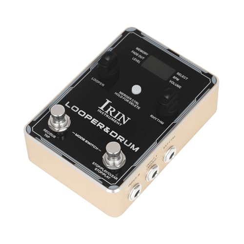 Professionelle Drum Machine und Looper Pedal 160 Minuten Aufnahme 100 Rhythmen 10 Metronomen
