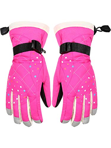 Women Winter Ski Gloves Waterproof Windproof Snow Gloves Warm Snowboard Gloves for Cold