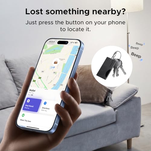 Image of UGREEN FineTrack Slim Wallet Tracker Card (iOS Only), Rechargeable Air Tracker Tags Compatible with Apple Find My, Smart Tags for Wallet,Luggage and More