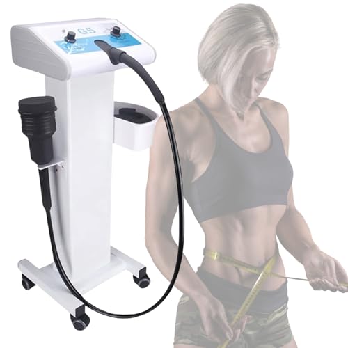 HTYSCUL Masseur vibrant électrique 5 en 1 avec 5 têtes de massage, modelage du corps et raffermissement de la peau pour la taille, les bras, les jambes, le fitness professionnel et la relaxation