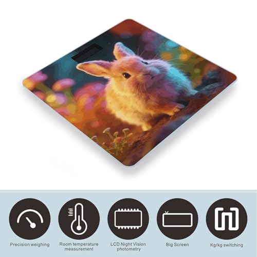 Báscula digital corporal Lovely Animal 180 kg con pantalla LCD miniatura 3