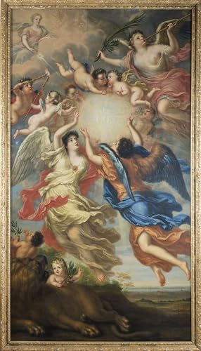 Toile peinture murale Allégorie de Charles XI de Suède Ehrenstrahl salon 60x90cm