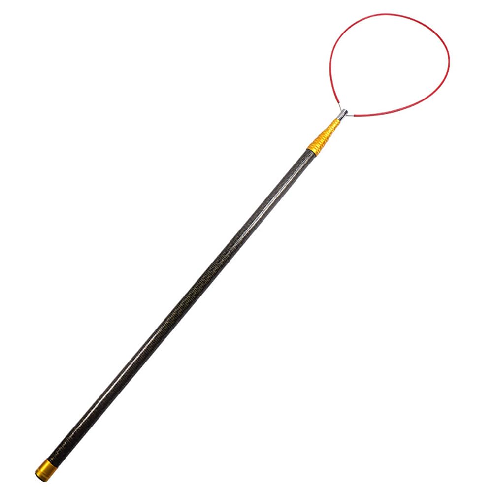PA-DABAOO Extendable Pool Rescue Hook,Carbon Pole Adjustable Rescue Equipment with Replaceable Rod Ring,Telescopic Retrieve Floating Objects Hooks,Lightweight Safety Pole,10M