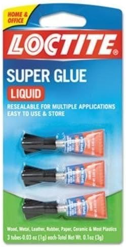 Super Glue 3-Pack, 3-Grams, Clear (Pack of 2)