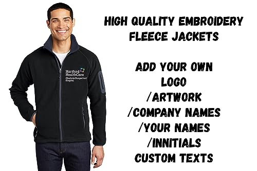 INK STITCH F229 Men Custom Personalized Add Logo Texts Embroidery Enhanced Fleece Full Zip Jackets3