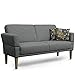 Produktbild Cavadore 3-Sitzer Sofa Femarn mit Federkern / Küchensofa für Esszimmer oder Küche / 190 x 98 x 81 / Strukturstoff Grau