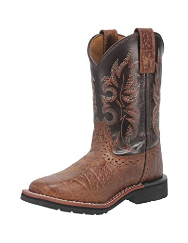 Dan Post Girls' Little Broken Rust Western Boot Broad Square Toe Rust Copper 8.5 D(M) US