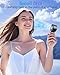 AUIIAH Portable Handheld Fan Personal Small Turbo Hand Fan Powerful, Cooling, Lanyard, USB Rechargeable, 5 Speeds, Makeup, Gifts for Women Men, Kid, Mom, Hot Summer, Travel, Sports, Wedding Use