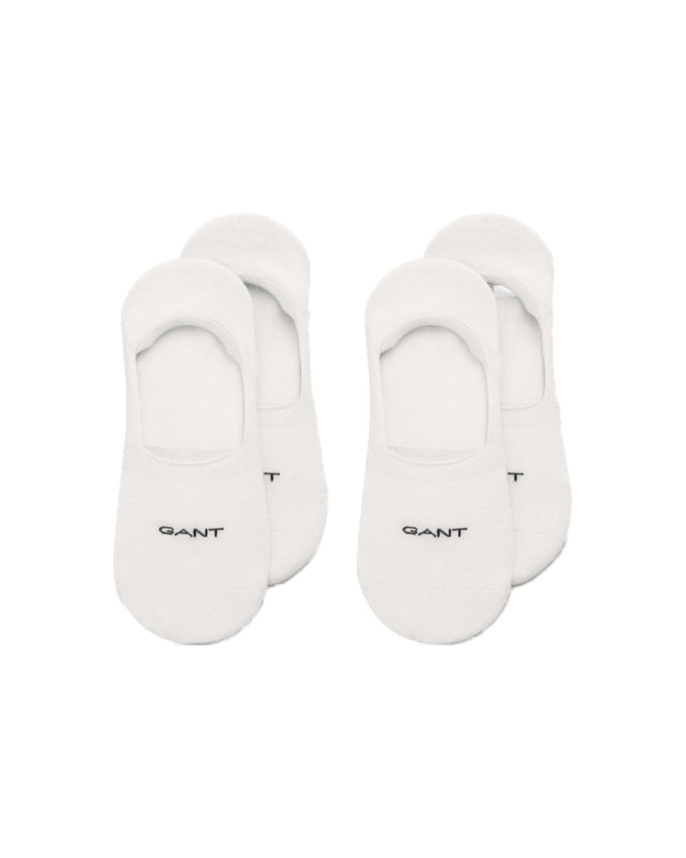 GANT Men's INVISIBLE SOCKS 2-PACK Socks, White, Standard