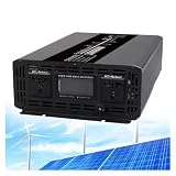 Pure Sine Wave Inverter, 10000Watt Power, 12V/24V/48V DC to 110V/220V AC Car, with LCD Display for RV Truck Solar Travel Camping(48v)