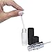 Refillable Perfume & Cologne Fine Mist Atomizers with Metallic Exterior & Glass Interior - 5ml Portable Travel Size - 3ml Squeeze Transfer Pipette Included (2 Pack, Silver & Black)