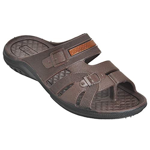 Image of AJANTA Fit & Style Brown Color Men's Casual Slipper-PG0437