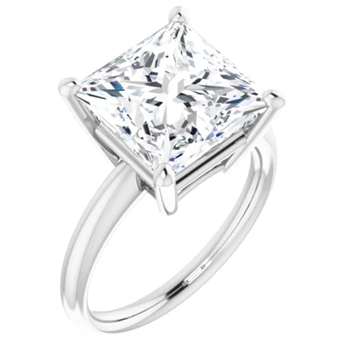 Princess Cut Lab Diamond Engagement Ring 3 Carats