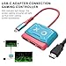 BENBOR USB-c Adapter Connection Gaming Controller Wireless with Charging Capability Multi-purpose Hdmi-compatible Converter Improved Heat Dissipation 4k Red