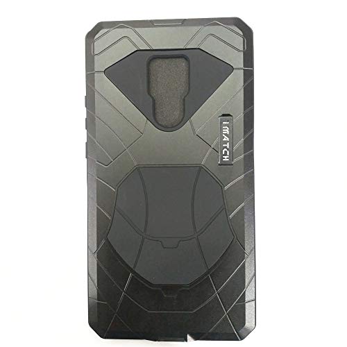 DAYJOY Aluminum case for Huawei Mate 20 X,Premium Metal +Silicone Material Extreme Shockproof dirtproof Snowproof Heavy Duty Armor Shield Sturdy Hybrid Case Cover with Kickstand (Black)