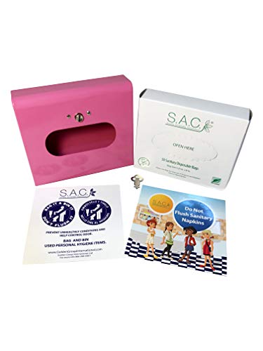 Sanitary Napkin Disposal Bag Starter Set, Pink Box