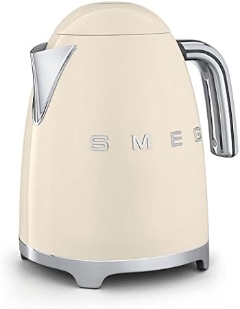 Smeg KLF01CRUS 50's Retro Style Aesthetic Electric Kettle, Cream