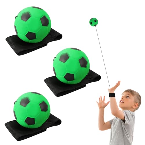 Chanumetal Green Wrist Ball, 2.36 Inch Rebound Ball Bounce Back