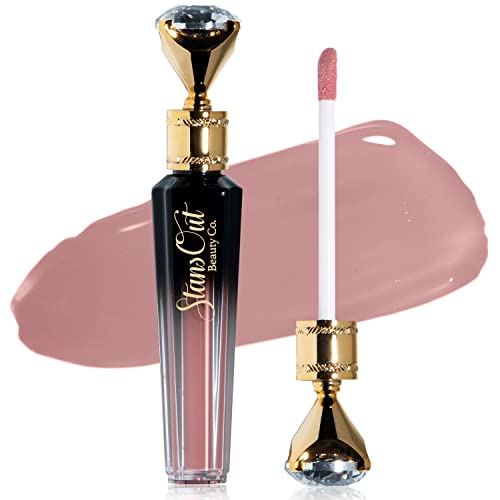 Stansout Beauty Hydrating Lip Gloss | Cute Nude Moisturizing Butter-Smooth Glossy Colors | Diamond Lustre Fancy Light #TOP25