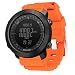 Montre de Sport numérique pour Homme 50 m étanche Montre Tactique Montres Militaires Montre-Bracelet électronique Militaire Intelligente avec altimètre baromètre Boussole pour Homme (Orange)