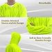 SUXIBIP Hi Vis Safety Hoodie, High Visibility Shirts for Men, Long Sleeve, Construction Work Shirts with Sun Protective Hood (Yellow, XL, 1 Pack)