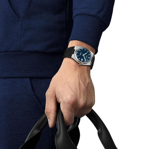 Montre Tissot PRX silicone noir cadran bleu