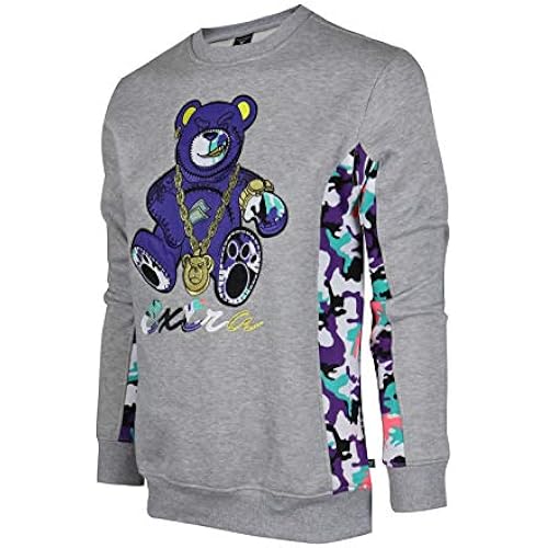 SCREENSHOT APPLIQUE F11966 Premium Fleece Streetwear Chenille EMB Crew Neck Sweatshirt - Classic Fit